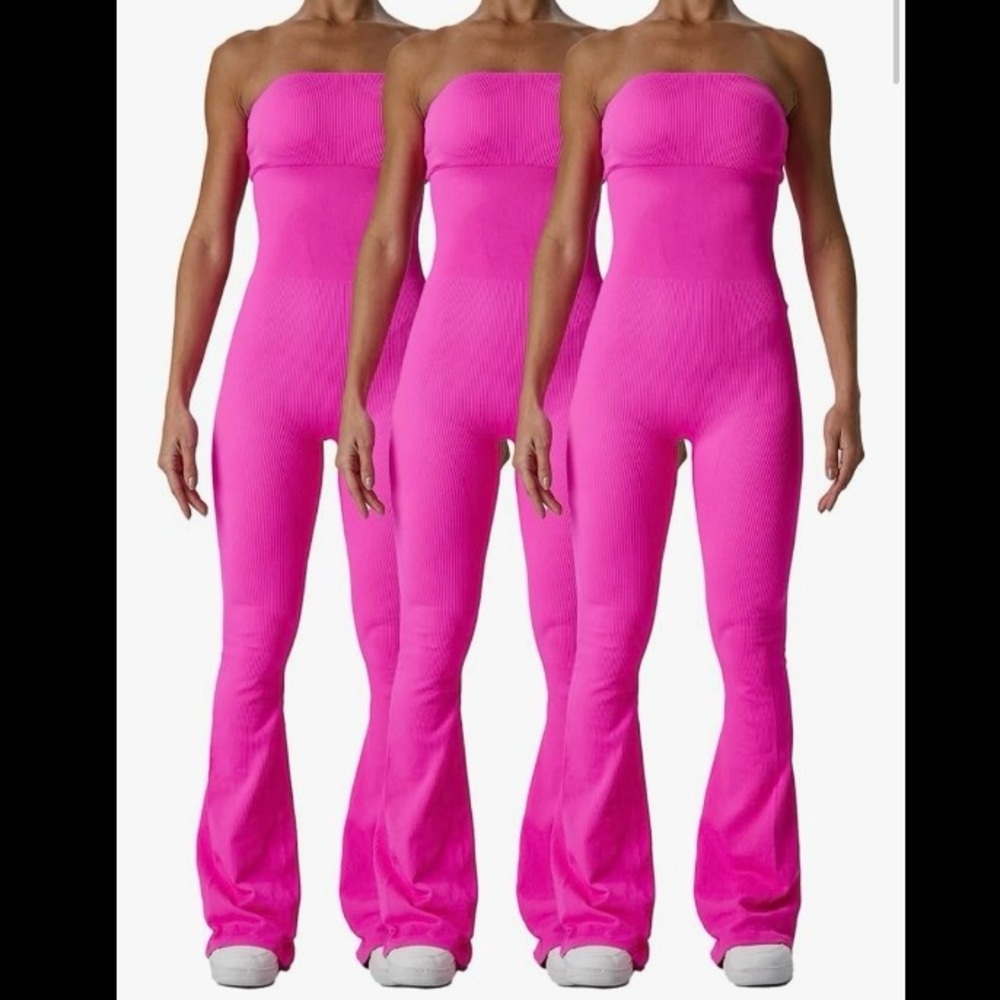 NWOT Bodycon Barbiecore Jumpsuit